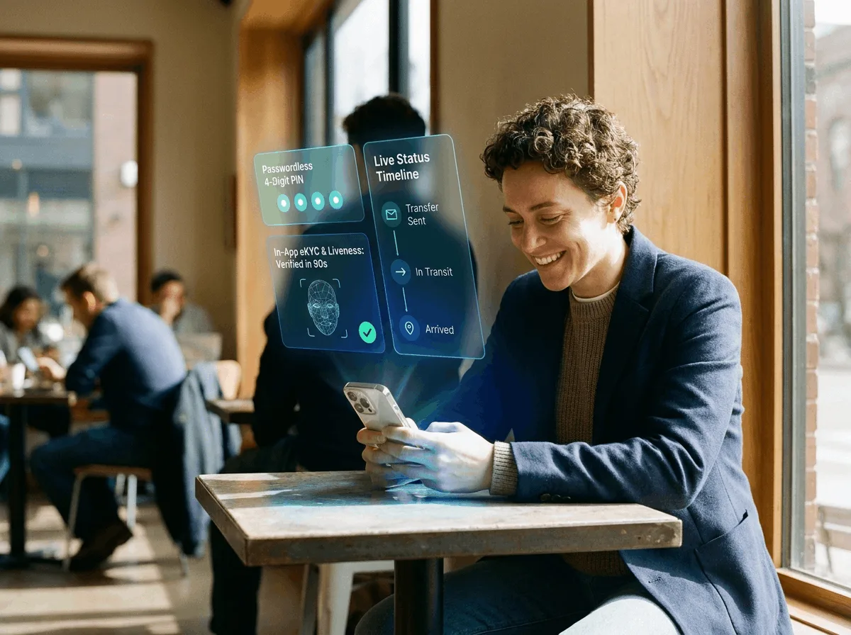 RemitSo end-user mobile experience